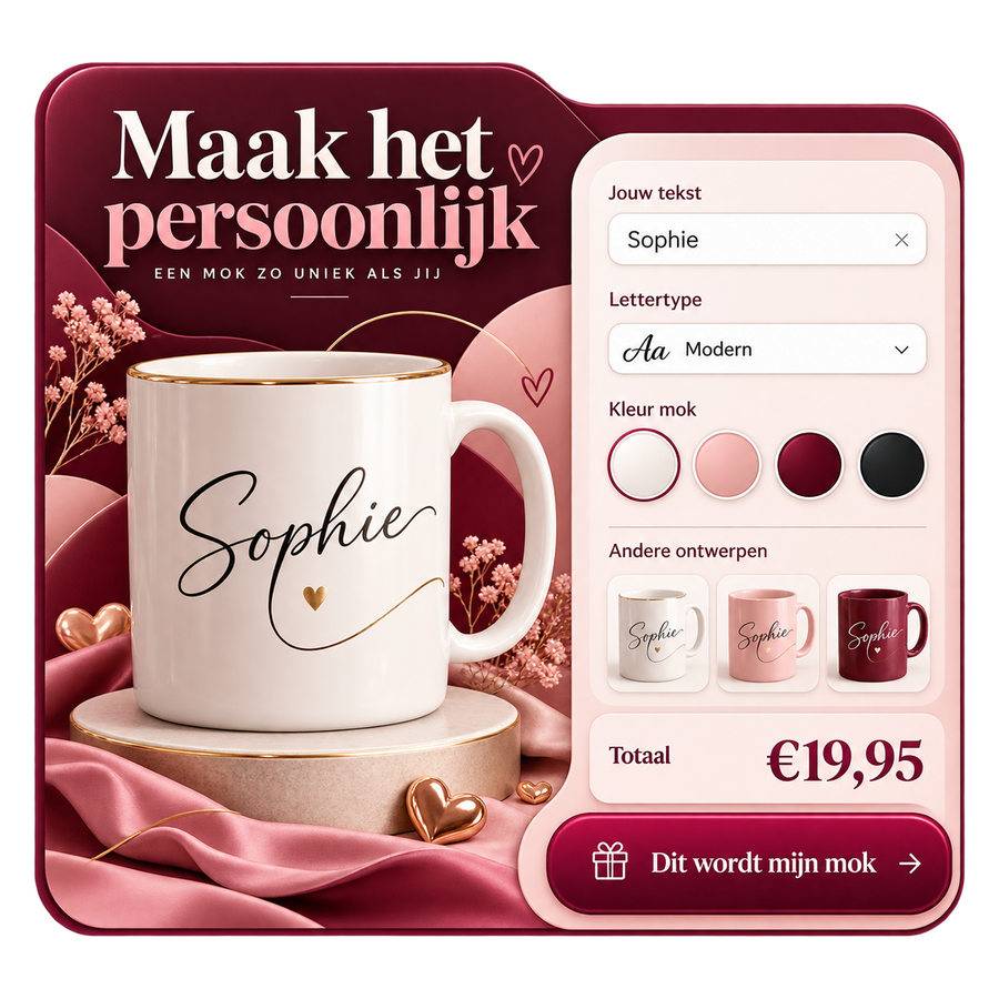 Personalisatie met live voorbeeld voor Shopify — op maat