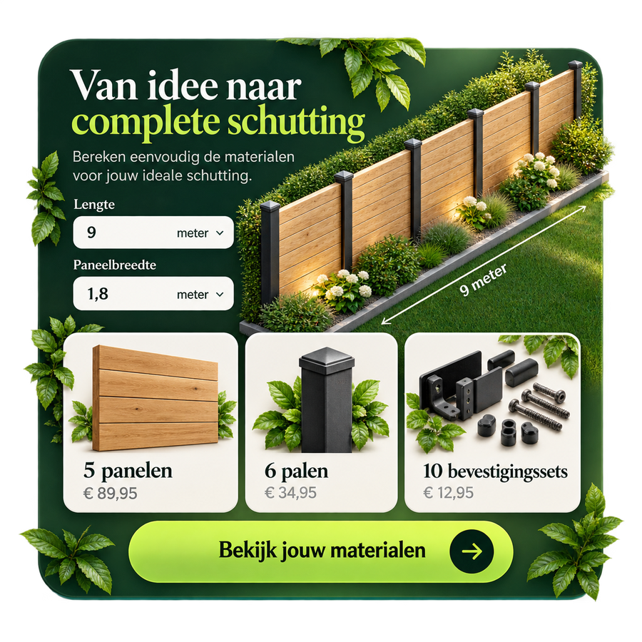 Project- en materialenplanner voor Shopify — op maat