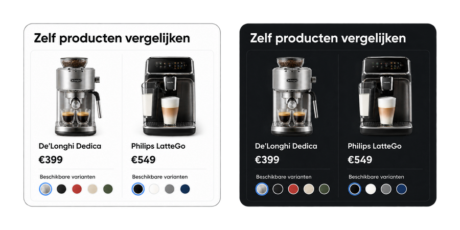Zelf producten vergelijken voor Shopify